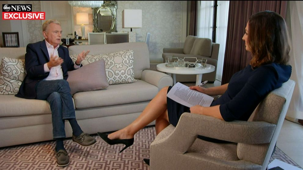 PHOTO: "Wheel of Fortune" host Pat Sajak gives an update on his health in an interview with ABC News' Paula Faris.