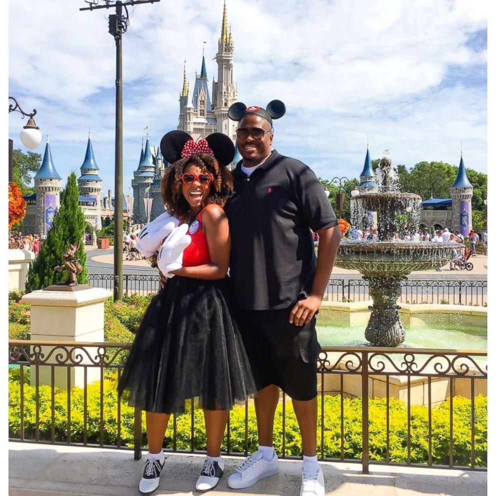 PHOTO: Patrice Jenkins, a Disney super-fan, and her husband are photographed here.