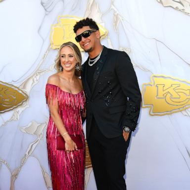 PHOTO: In this June 13, 2024, file photo, Brittany and Patrick Mahomes arrive on the red carpet prior to the Kansas City Chiefs Super Bowl Ring Ceremony at the Nelson-Atkins Museum of Art, in Kansas City, Missouri.