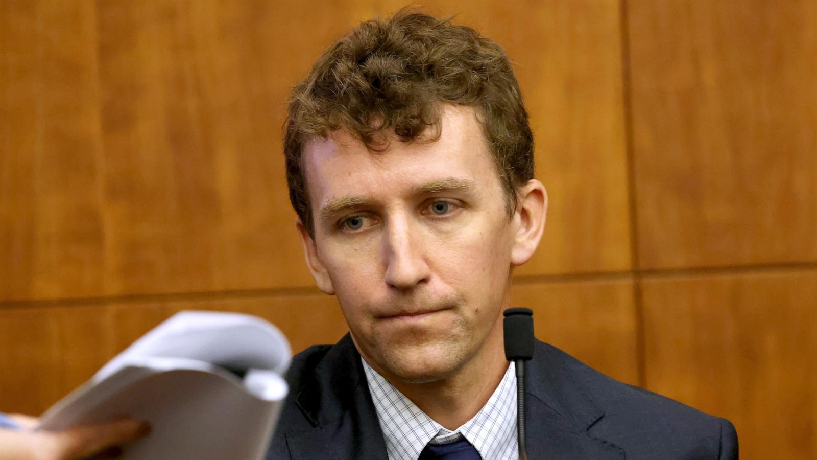 PHOTO: Patrick Clancy is seen on the stand during Lindsay Clancy's murder trial at Plymouth Superior Court in Plymouth, Mass., July 29, 2026.