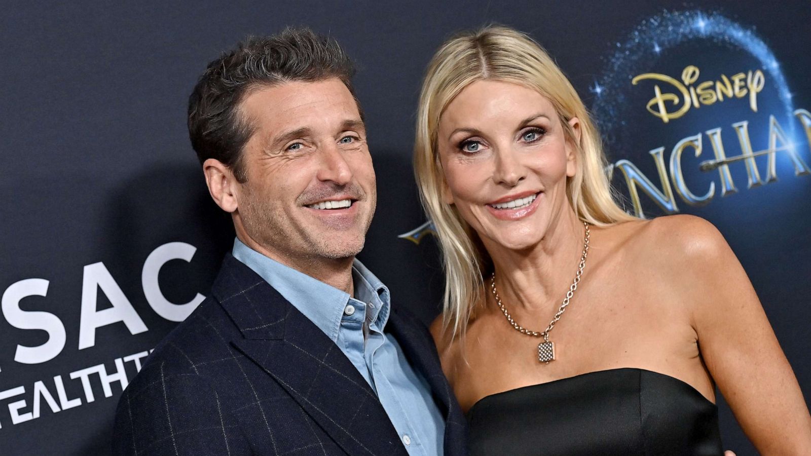 PHOTO: Patrick Dempsey and Jillian Fink attend Disney's "Disenchanted" Premiere at El Capitan Theatre, Nov. 16, 2022 in Los Angeles.