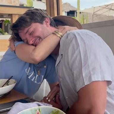 PHOTO: Patrick Schwarzenegger and his mother Maria Shriver and his sister Katherine Schwarzenegger appear in a video posted on his Instagram account.