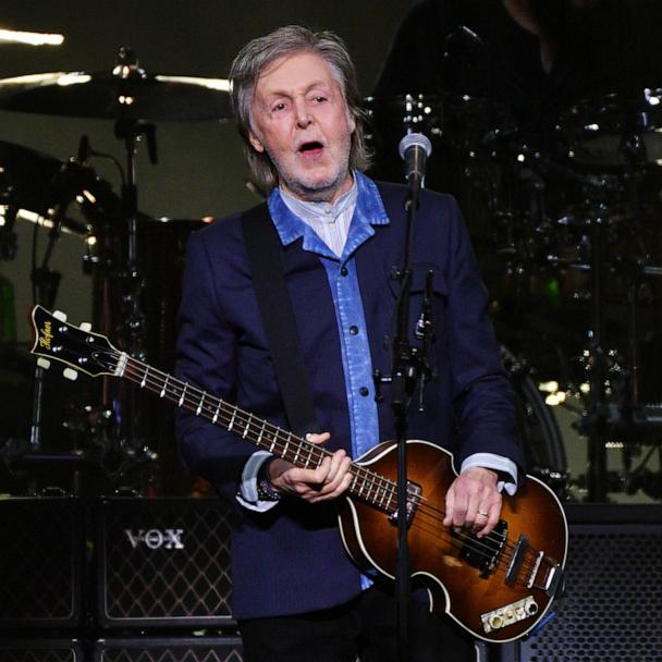 Sir Paul McCartney performs at The O2 Arena during his 'Got Back' world tour on December 18, 2024 in London, England.