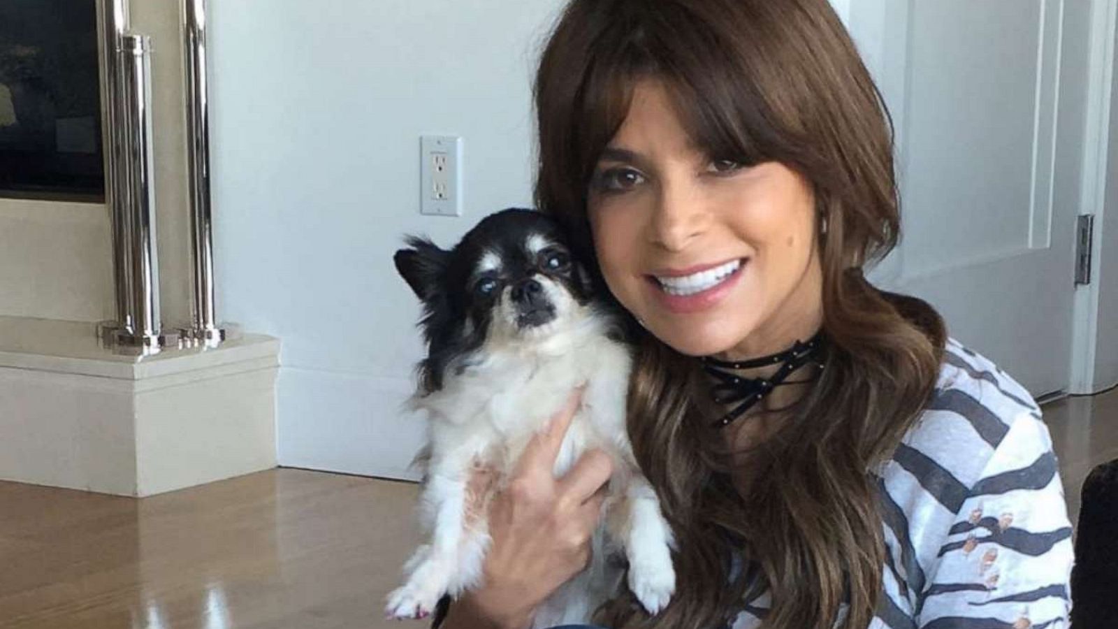 PHOTO: Paula Abdul posted this photo with her dogs to her Instagram, March 2, 2020.