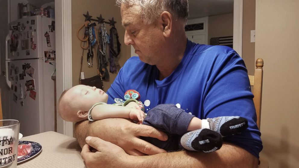 PHOTO: Ty Waterhouse his pictured with his grandfather.