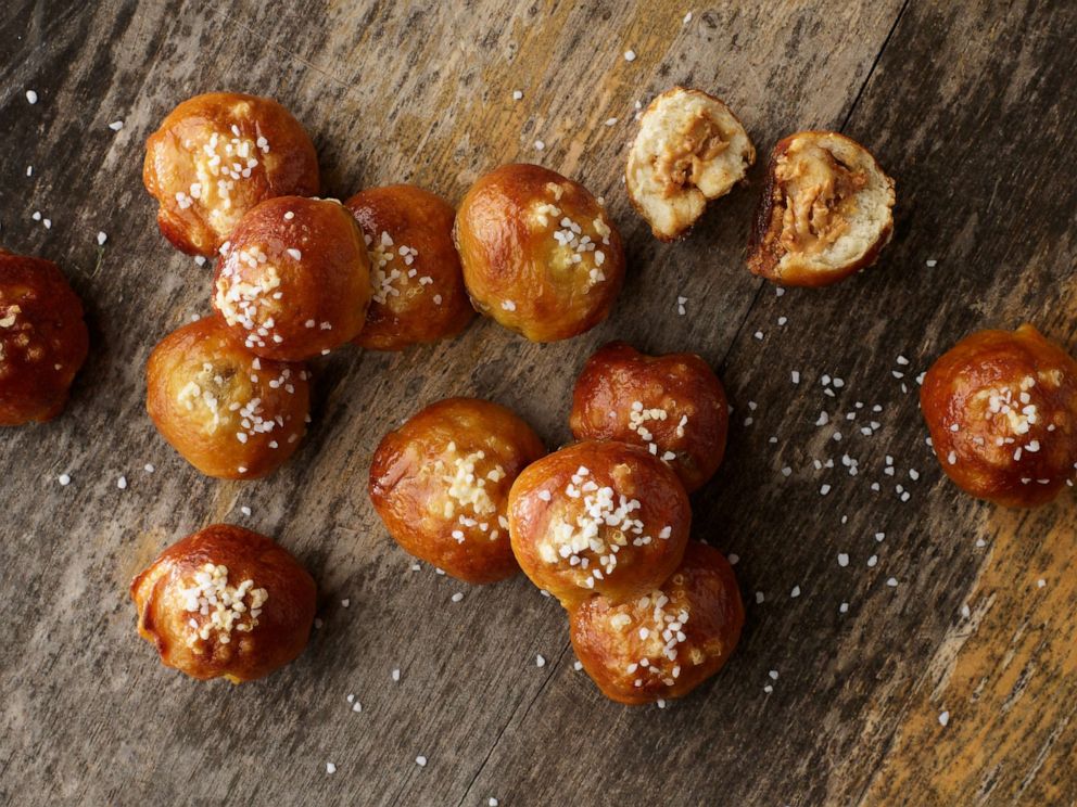 PHOTO: Nut butter-filled soft pretzel bites.
