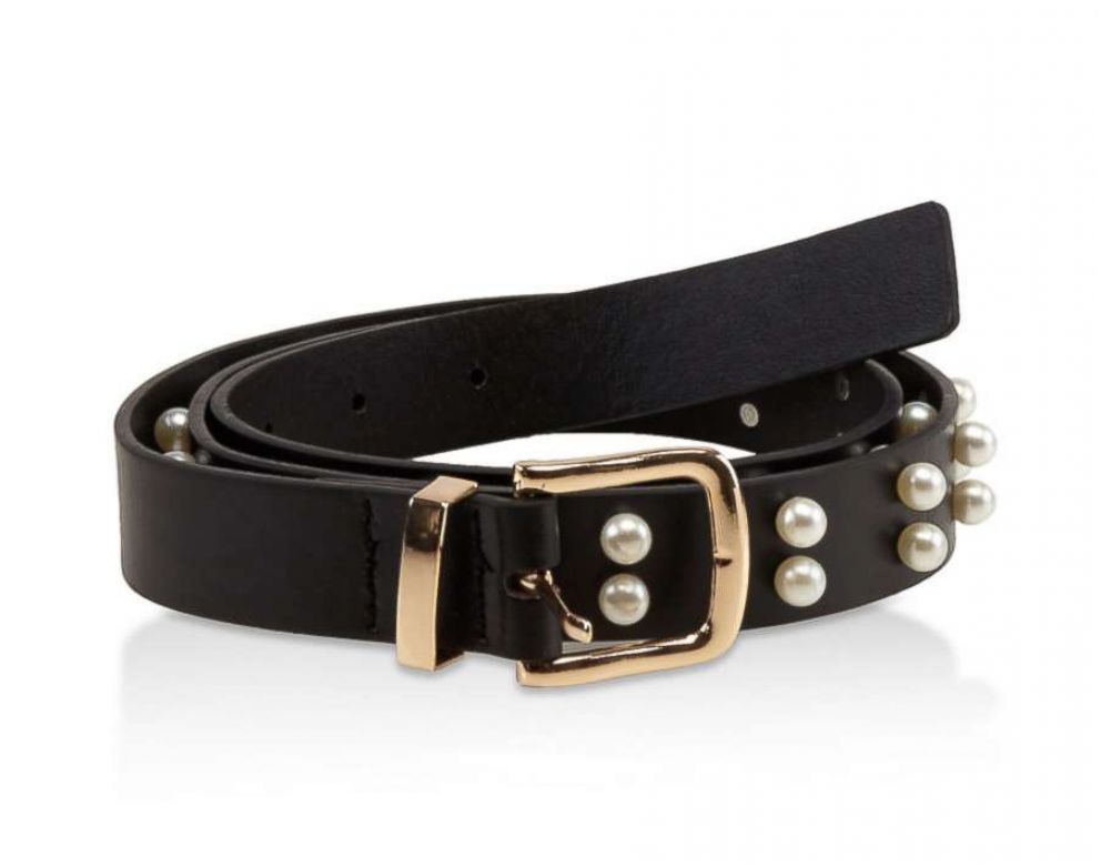 PHOTO: Faux Pearl Skinny Belt