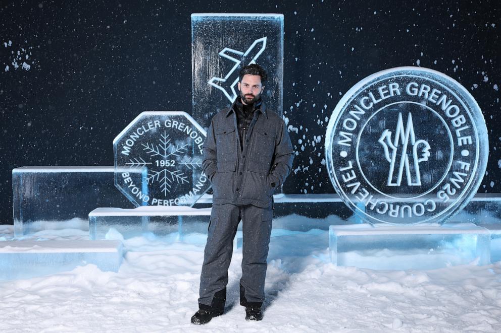 PHOTO: Penn Badgley attends the Moncler Grenoble Fall/Winter 2025 Show on March 15, 2025 in Courchevel, France.