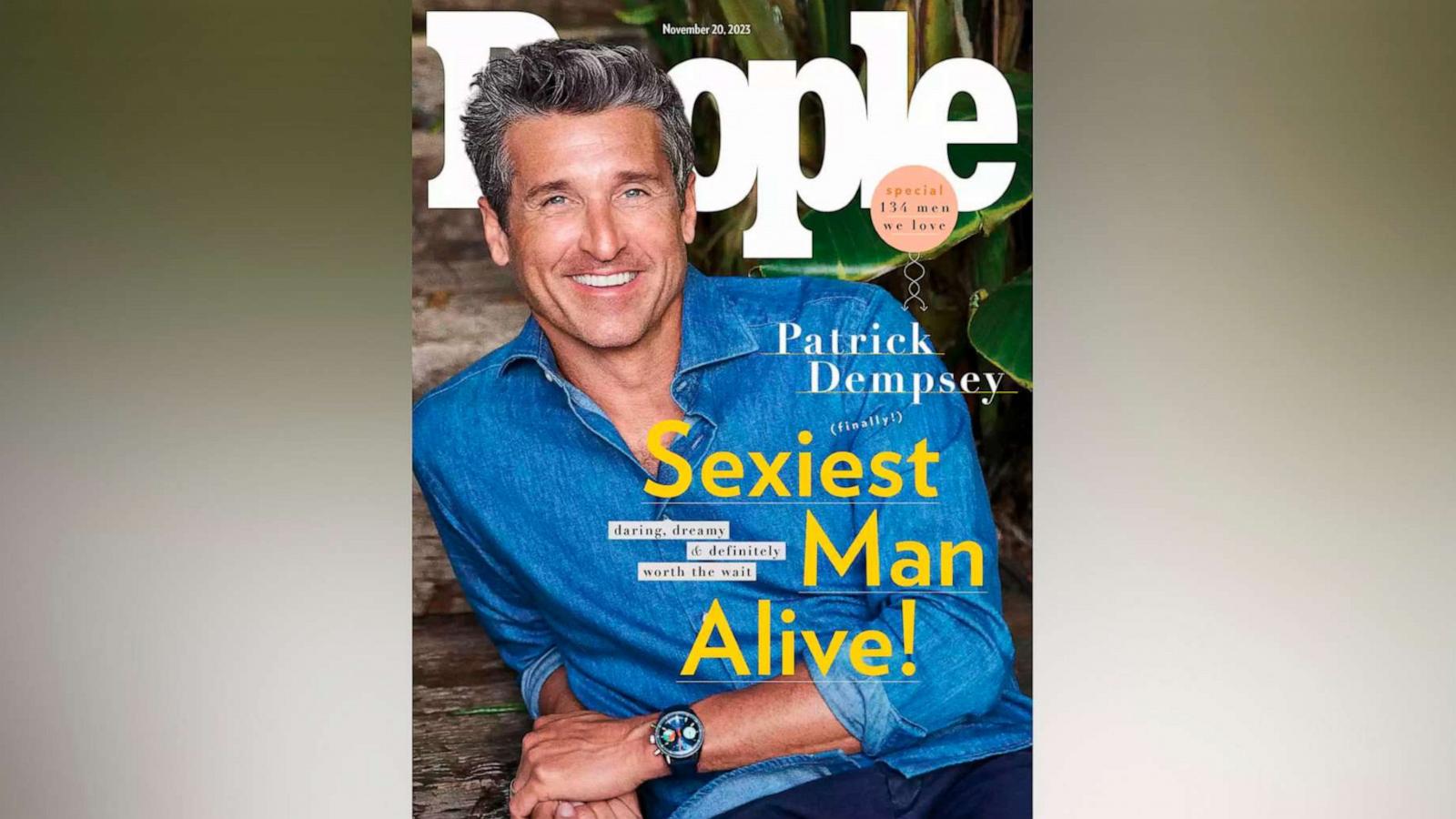 PHOTO: Patrick Dempsey was named People magazine's "sexiest man alive" for its Nov. 20, 2023, issue.