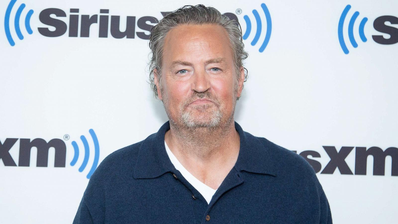 PHOTO: Matthew Perry visits SiriusXM Studios on Nov. 1, 2022 in New York City.