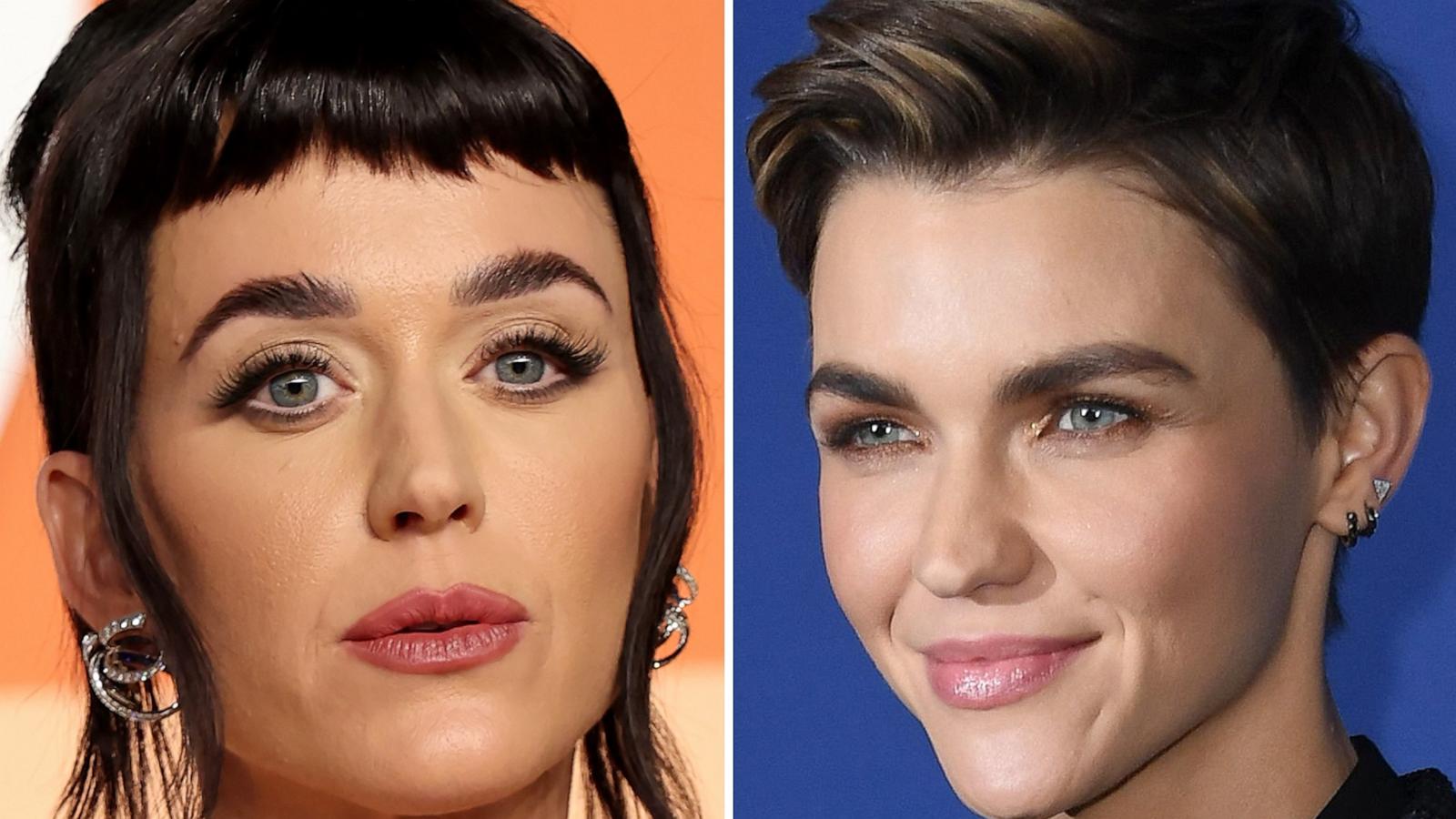 PHOTO: Katy Perry in Beverly Hills, California, March 2, 2025 and Ruby Rose in Los Angeles, October 23, 2019.