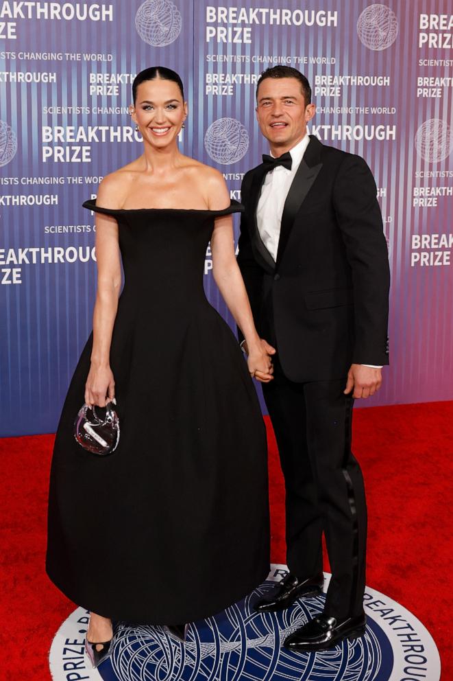 PHOTO: Katy Perry and Orlando Bloom attend the 2024 Breakthrough Prize Ceremony at Academy Museum of Motion Pictures on April 13, 2024 in Los Angeles.