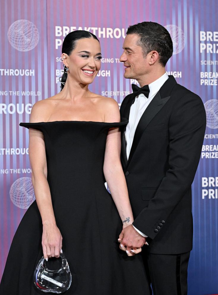 PHOTO: Katy Perry and Orlando Bloom attend the 10th Annual Breakthrough Prize Ceremony at Academy Museum of Motion Pictures on April 13, 2024 in Los Angeles.