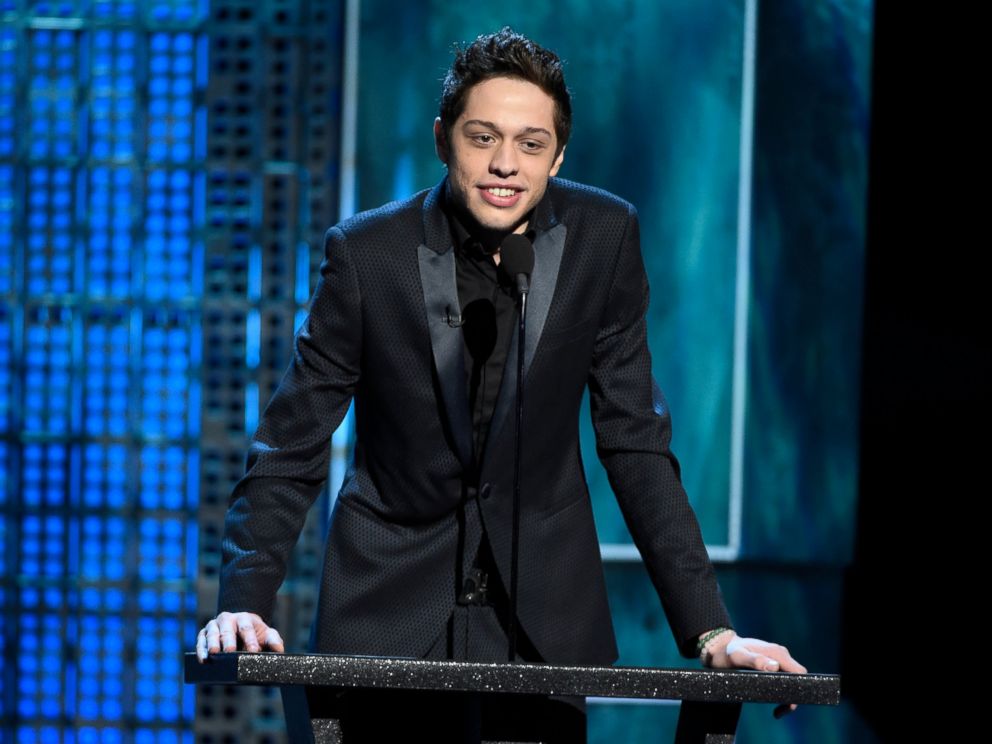 PHOTO: In this March 14, 2015, file photo, Pete Davidson speaks at a Comedy Central Roast in Culver City, Calif.