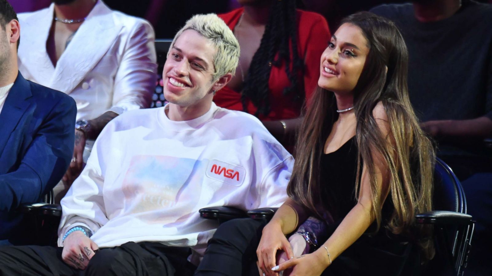 PHOTO: Pete Davidson and Ariana Grande attend the 2018 MTV Video Music Awards at Radio City Music Hall on Aug. 20, 2018 in New York.