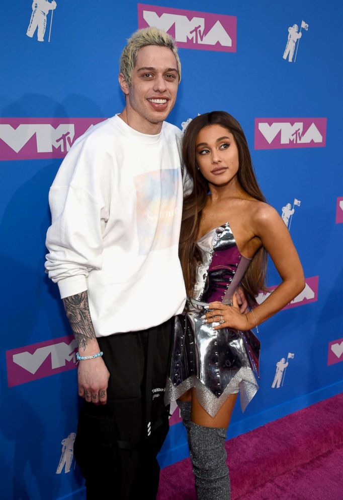PHOTO: Pete Davidson and Ariana Grande attend the 2018 MTV Video Music Awards at Radio City Music Hall, Aug. 20, 2018, in New York City.
