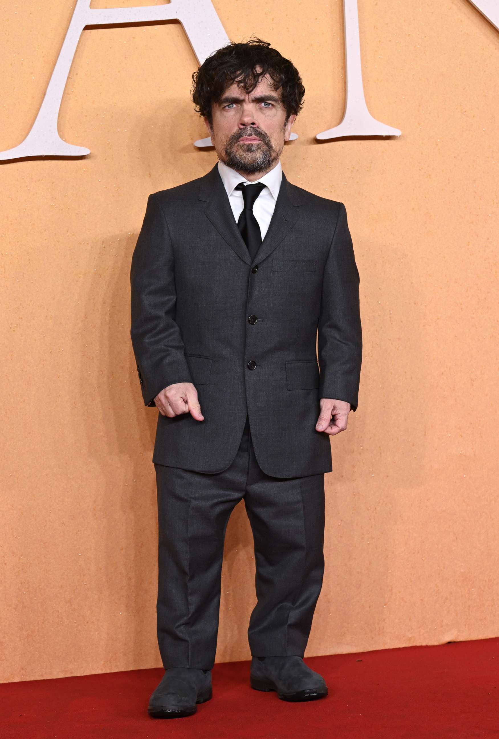 PHOTO: In this Dec. 7, 2021, file photo, Peter Dinklage attends the UK premiere of "Cyrano" in London.