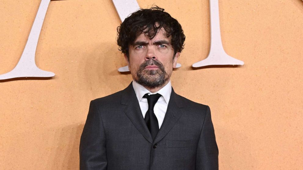 PHOTO: In this Dec. 7, 2021, file photo, Peter Dinklage attends the UK premiere of "Cyrano" in London.