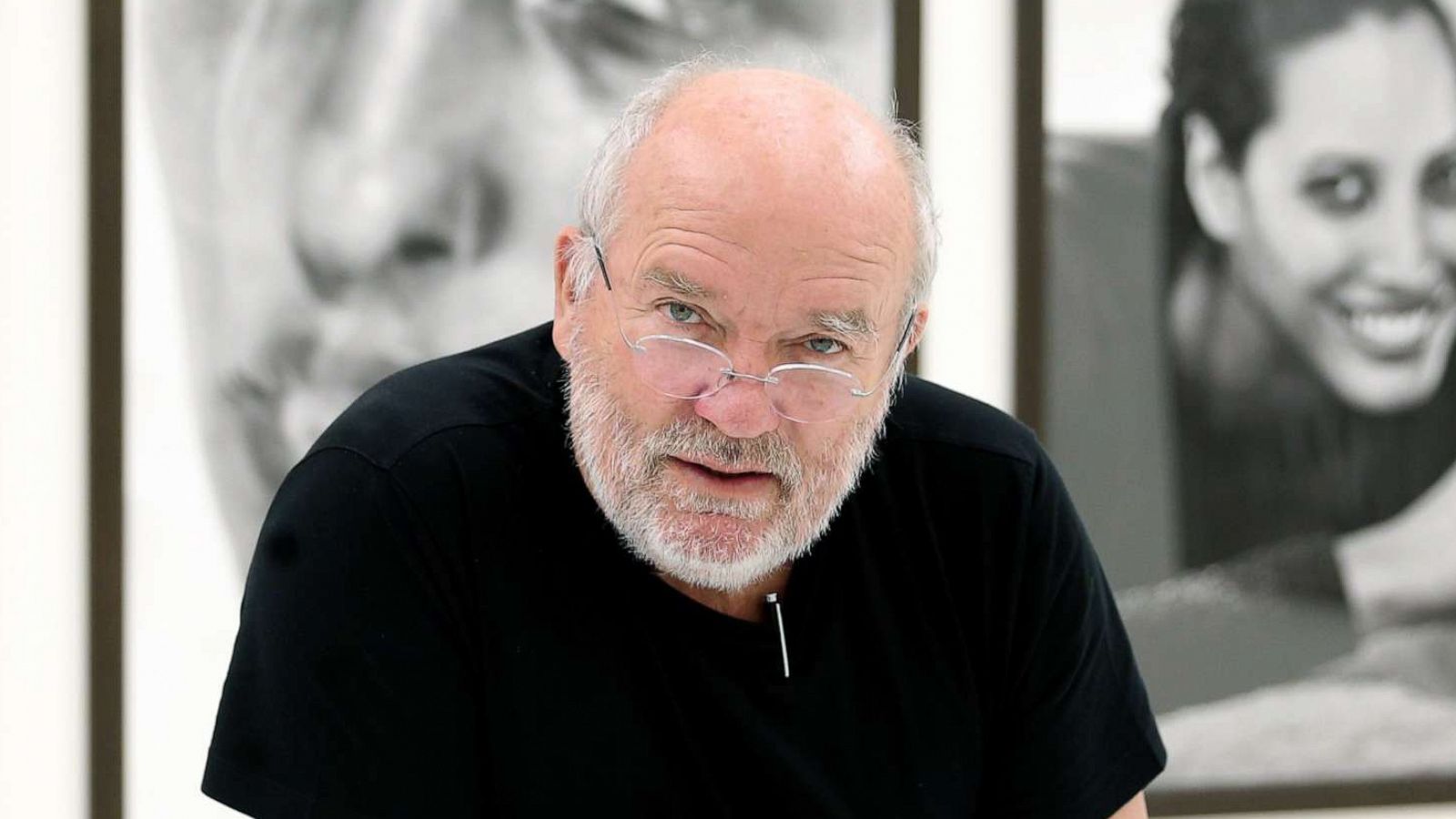 PHOTO: Peter Lindbergh during his exhibition "From Fashion to Reality," April 11, 2017, in Munich, Germany.