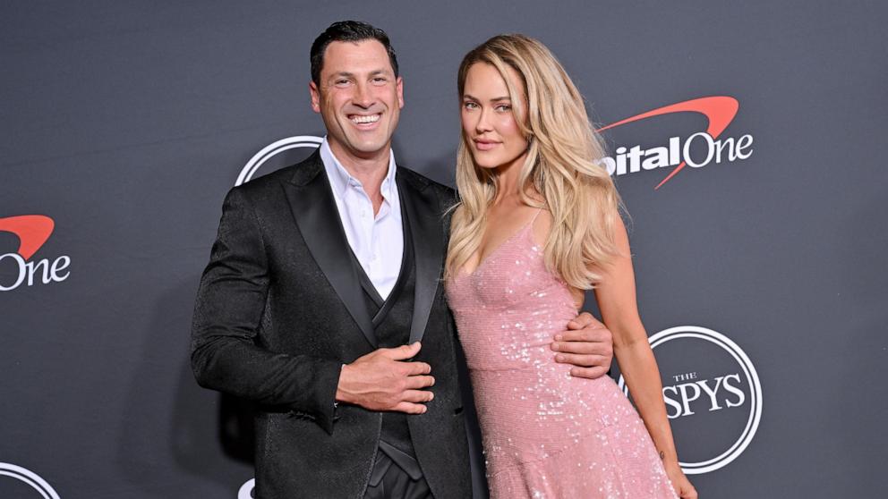 PHOTO: Maksim Chmerkovskiy and Peta Murgatroyd attend the 2022 ESPYs at Dolby Theatre, July 20, 2022, in Hollywood, Calif.