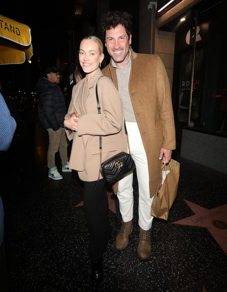 PHOTO: Peta Murgatroyd and Maksim Chmerkovskiy, Jan. 17, 2024, in Los Angeles.