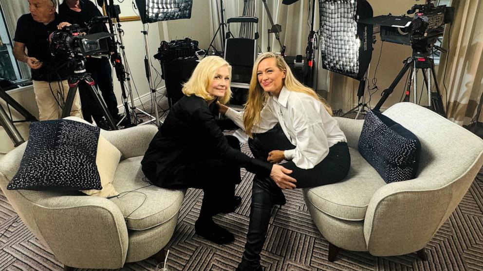 PHOTO: ABC News' Diane Sawyer speaks with Petra Nemcova in an interview that aired Dec. 19, 2024, on "Good Morning America."