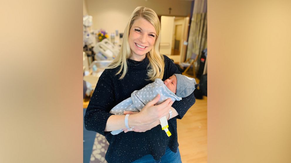 PHOTO: Colorado State Sen. Brittany Pettersen poses with her son Davis James Silverii.