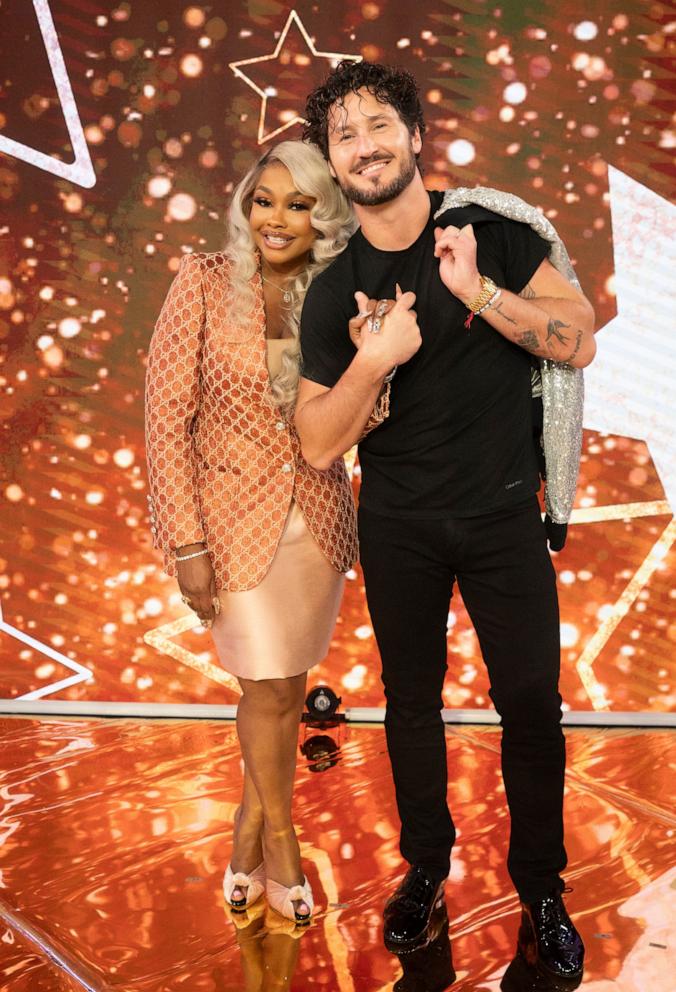 PHOTO: Phaedra Park and Val Chmerkovskiy pictured as "Good Morning America" reveals the "Dancing with the Stars" season 33 cast.