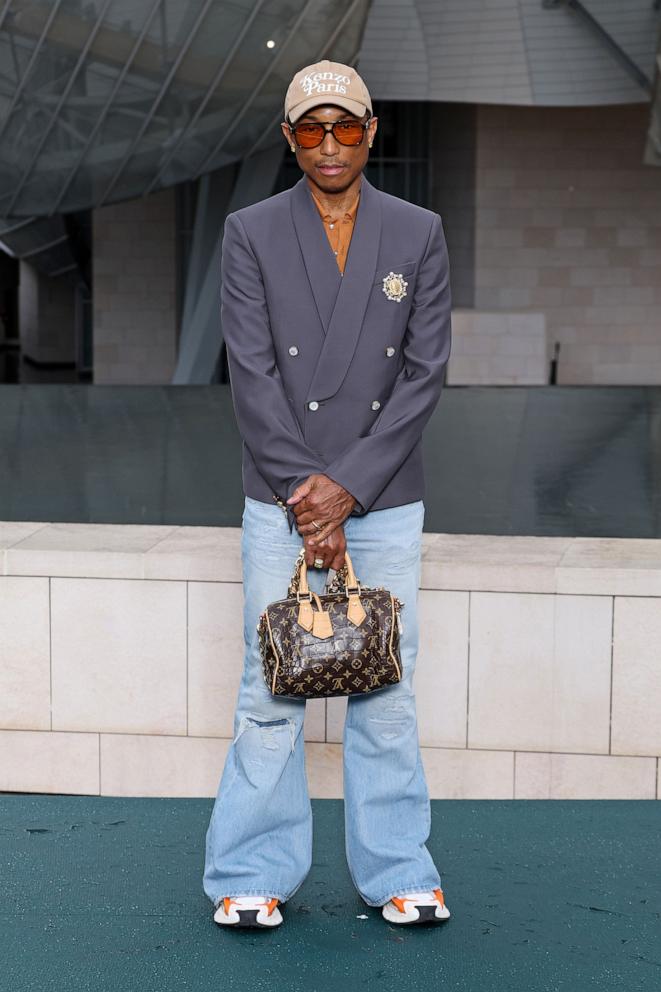 PHOTO: Pharrell Williams attends The Prelude To The Olympics At Fondation Louis Vuitton, on July 25, 2024, in Paris.