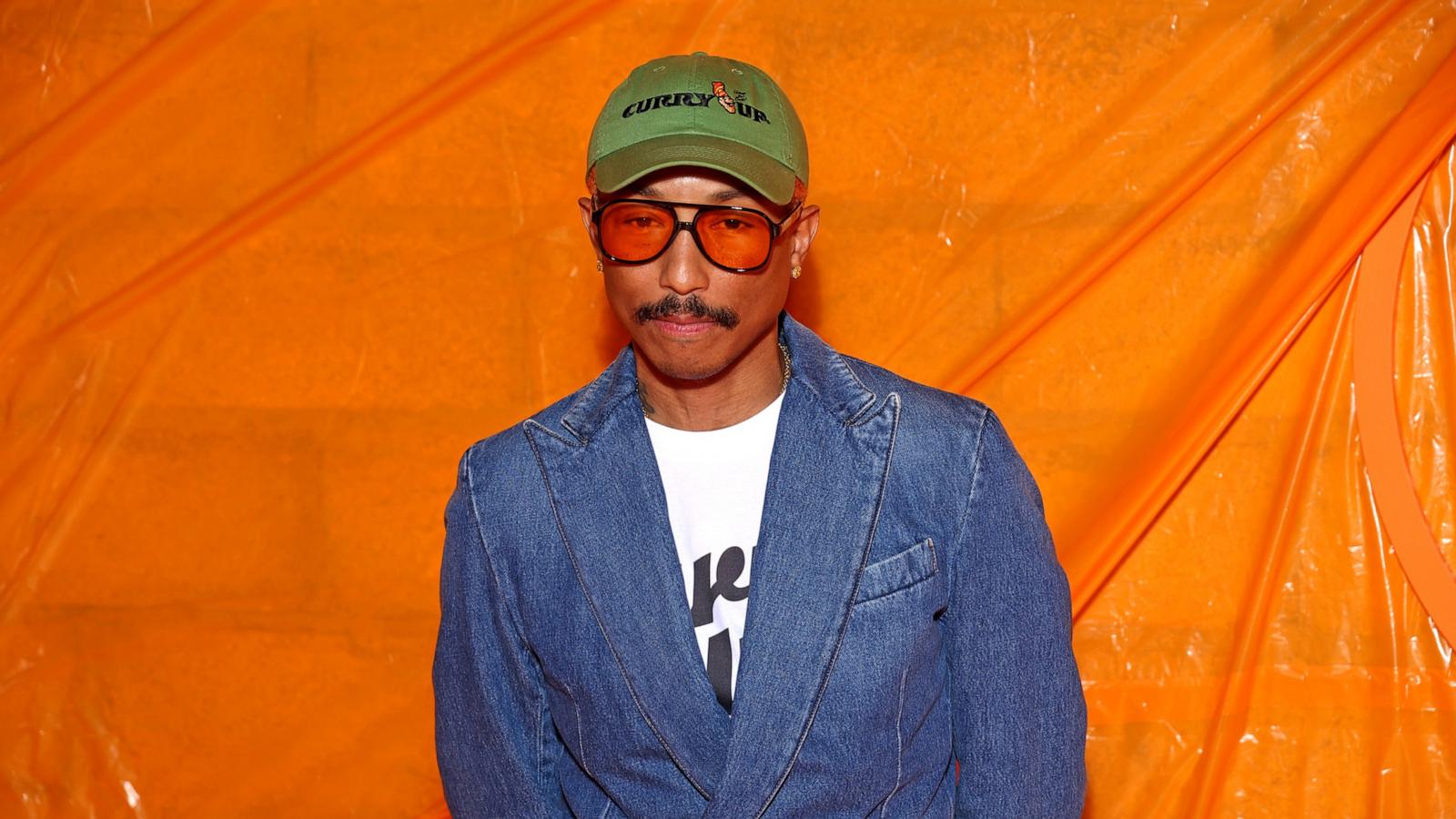 PHOTO: Pharrell Williams attends the Louis Vuitton Womenswear Spring/Summer 2024 show as part of Paris Fashion Week on October 02, 2023 in Paris, France.