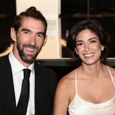 PHOTO: Michael Phelps and Nicole Johnson attend the Harold & Carole Pump Foundation 2023 Gala at The Beverly Hilton on Aug. 18, 2023 in Beverly Hills, Calif.