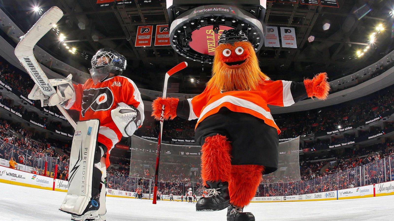 Gritty, the Philadelphia Flyers' new mascot, becomes a symbol for