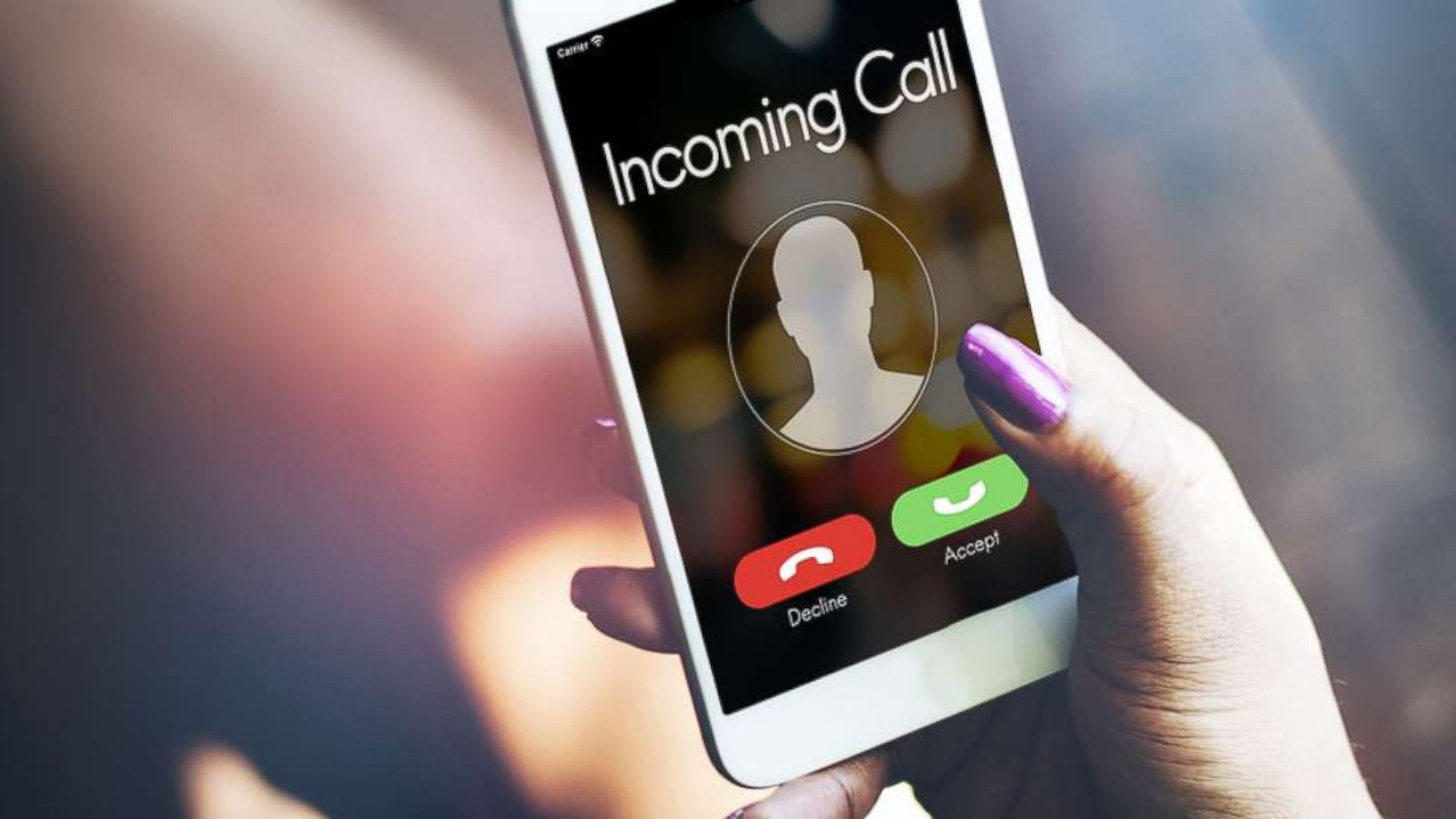 PHOTO: A cell phone receives a call in this stock photo.