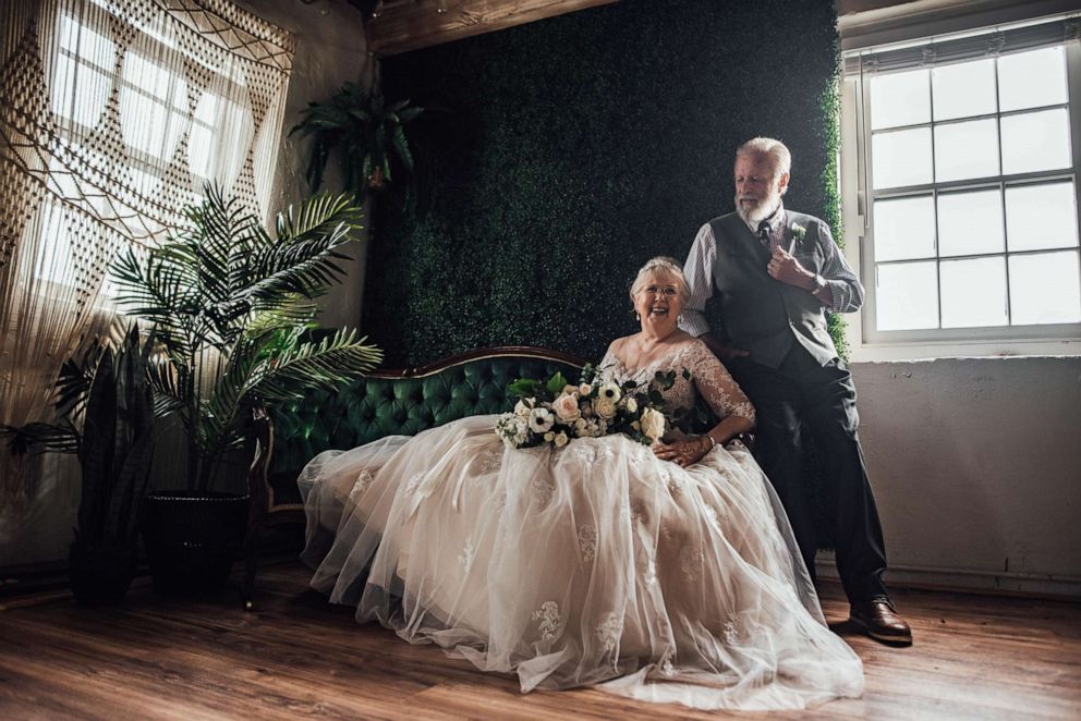 PHOTO: Ginger and George Brown of South Carolina, celebrated 60 years of marriage with a styled shoot photographed by their very own granddaughter.