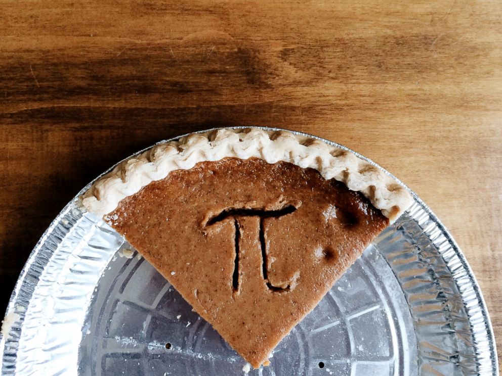PHOTO: Pi symbol on a slice of pie is seen in this stock photo.