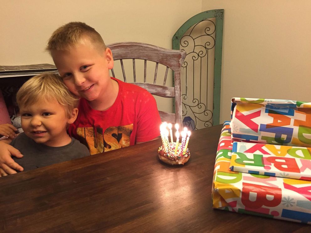 PHOTO: Avett Maness, 6, is seen in an undated photo with his older brother, Emery Moore.