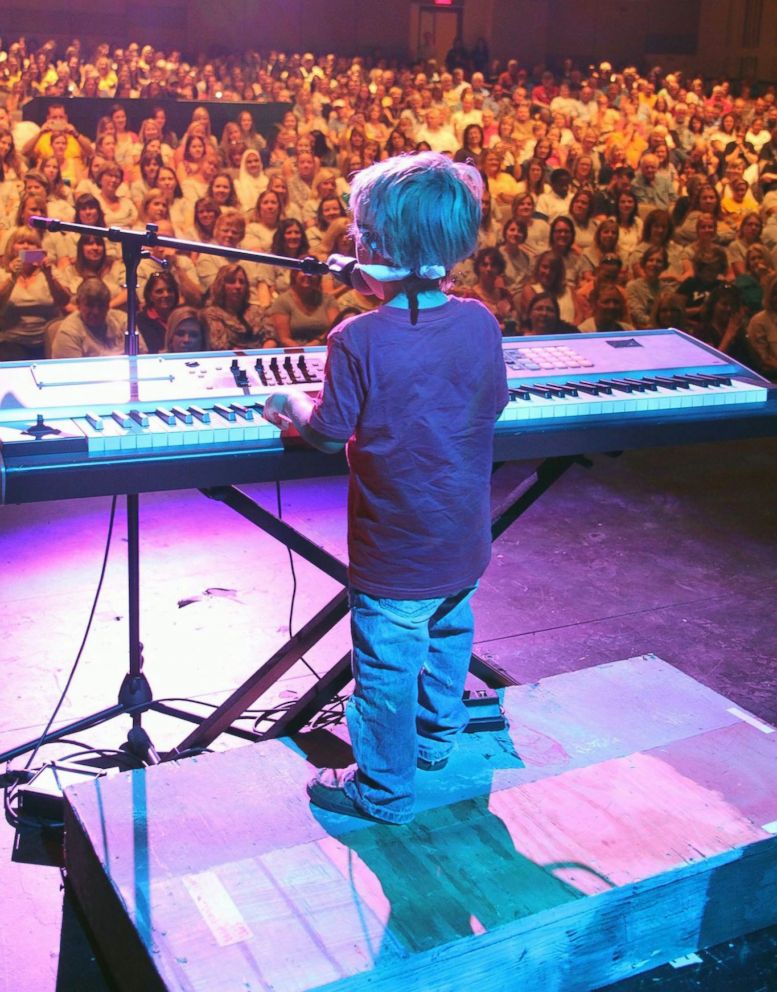 PHOTO: Avett Maness, 6, was born blind in one eye and vision impaired in the other, but that hasn't affected his impressive musical skills.