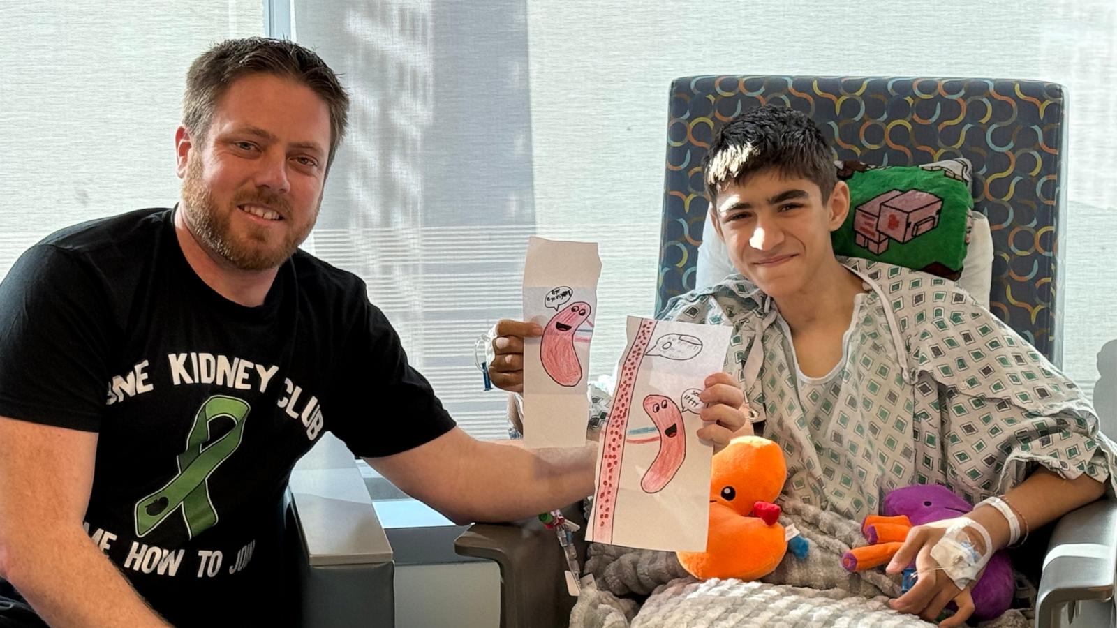 PHOTO: Elias Manolis, whose kidney condition worsened by 13, found hope when Tim Fitzpatrick, who is an ideal match, stepped forward after seeing his family's plea.