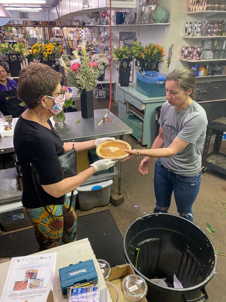 PHOTO: Sweet Potato Comfort pies delivered to a local florist shop in Minneapolis.