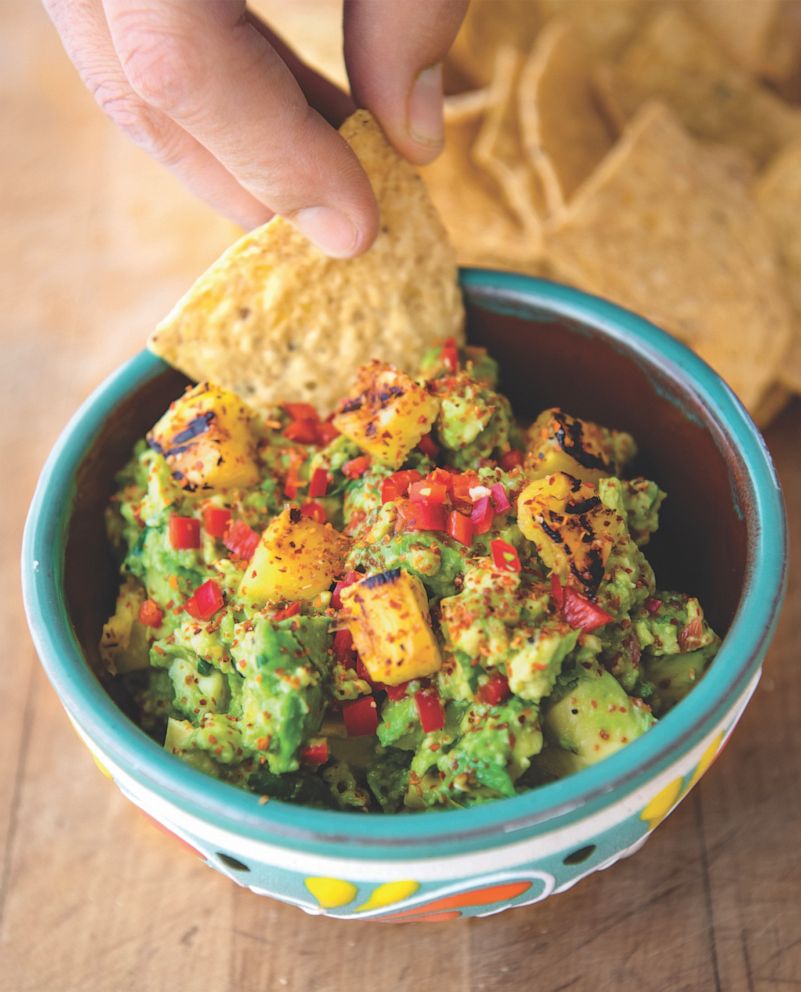 PHOTO: Grilled pineapple guacamole from Jeff Mauro's new cookbook.