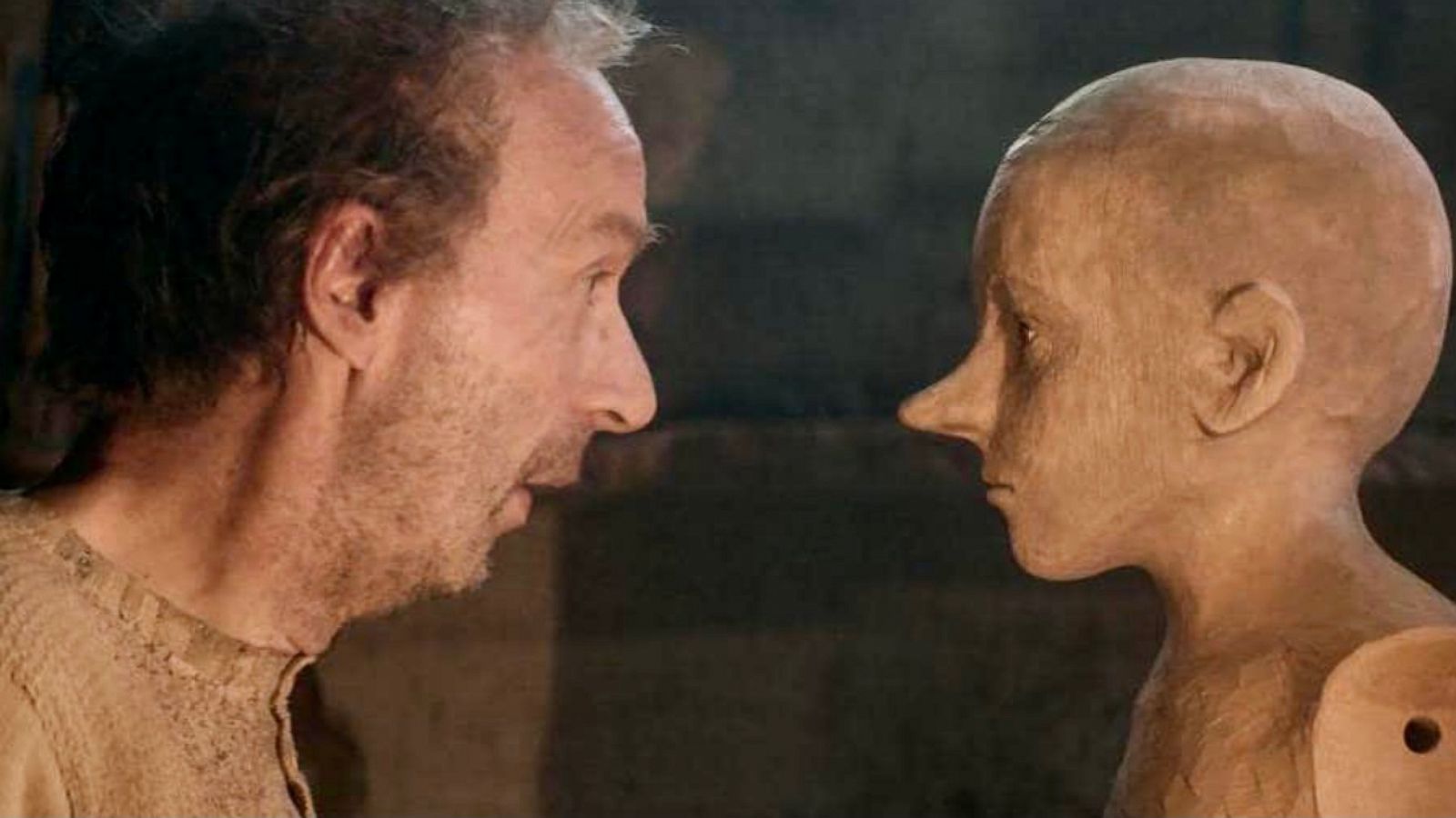 PHOTO: Robert Benigni and Ferderico Ielapi in a scene from "Pinocchio."