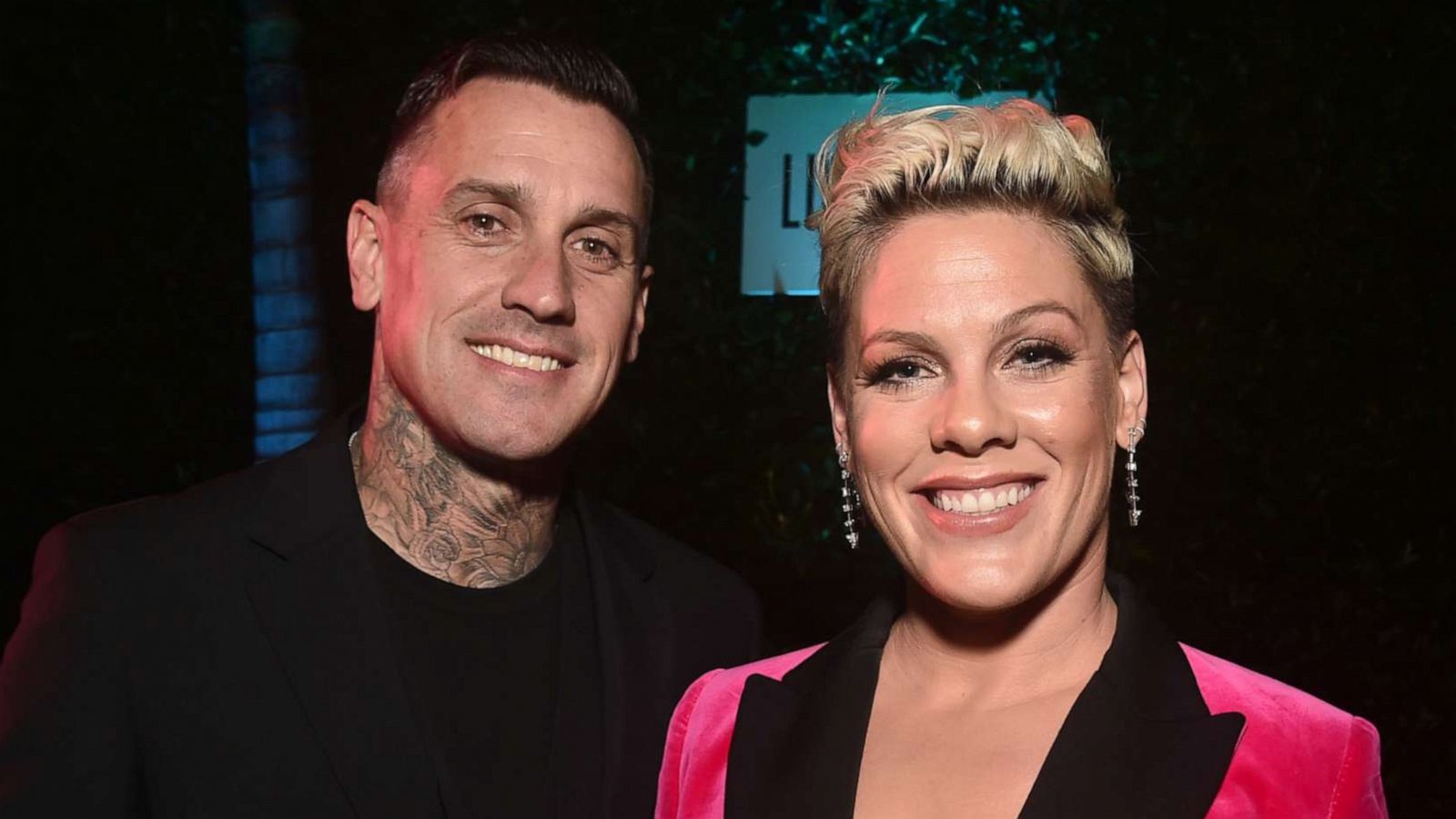 PHOTO: Carey Hart and Pink attend Billboard's 2019 LIve Music Summit and Awards Ceremony at the Montage Hotel on Nov. 05, 2019, in Beverly Hills, Calif.