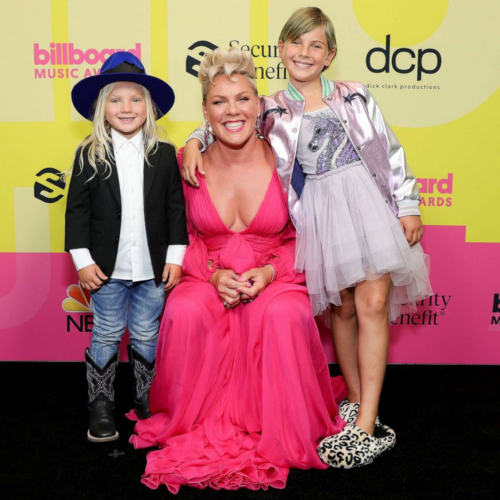 VIDEO: Pink's son adorably tries to steal the show at his big sister's birthday party 