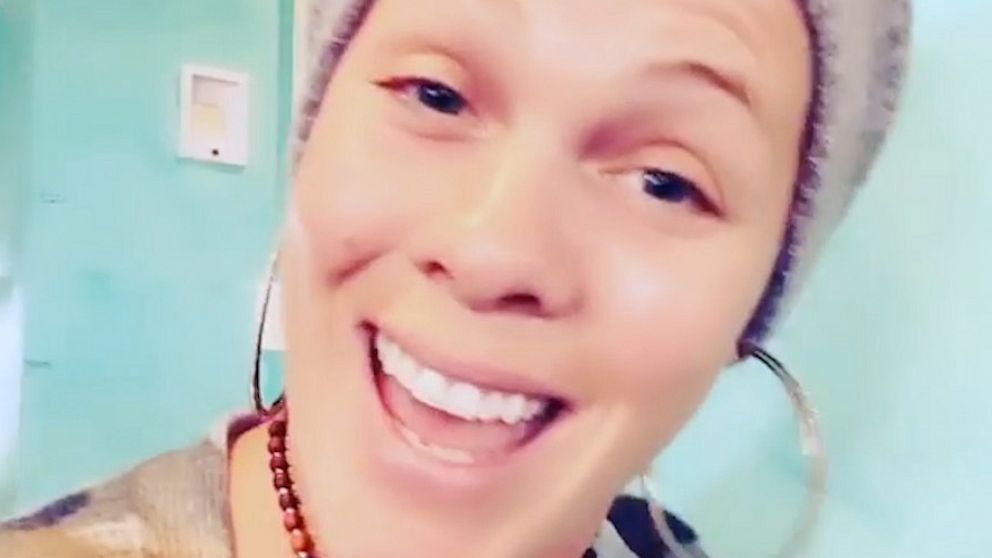 PHOTO: Pink discusses having a schedule for her kids while she is self-quarantined with them amid the coronavirus outbreak in a video posted to her Instagram account on March 16, 2020.