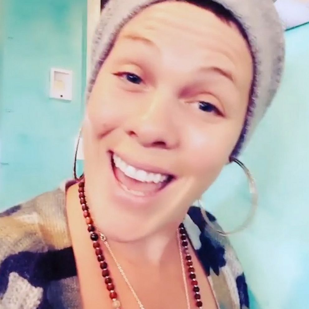 VIDEO: Pink shares her family's schedule as they self-quarantine with kids