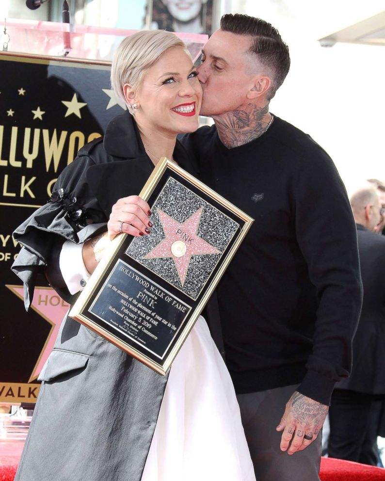 PHOTO: Pink is honored with a star on the Hollywood Walk of Fame in Los Angeles, Feb. 05, 2019.