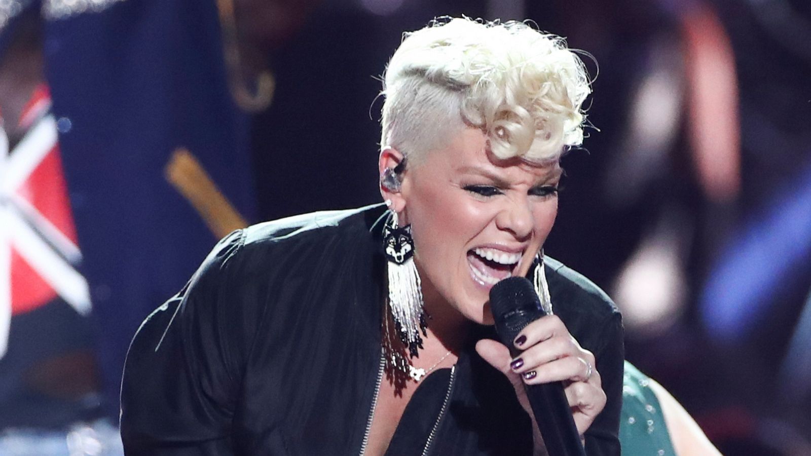 PHOTO: In this Sept. 22, 2017, file photo, Pink performs at the 2017 iHeartRadio Music Festival Day 1 held at T-Mobile Arena in Las Vegas. Pink says she's donating $500,000 to help fight the deadly wildfires that have devastated parts of Australia.