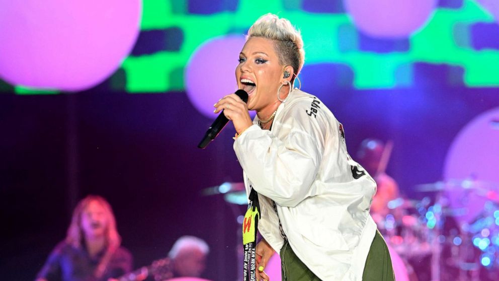 PHOTO: Singer Pink performs on day 3 of BottleRock Napa Valley, May 29, 2022, in Napa, Calif.