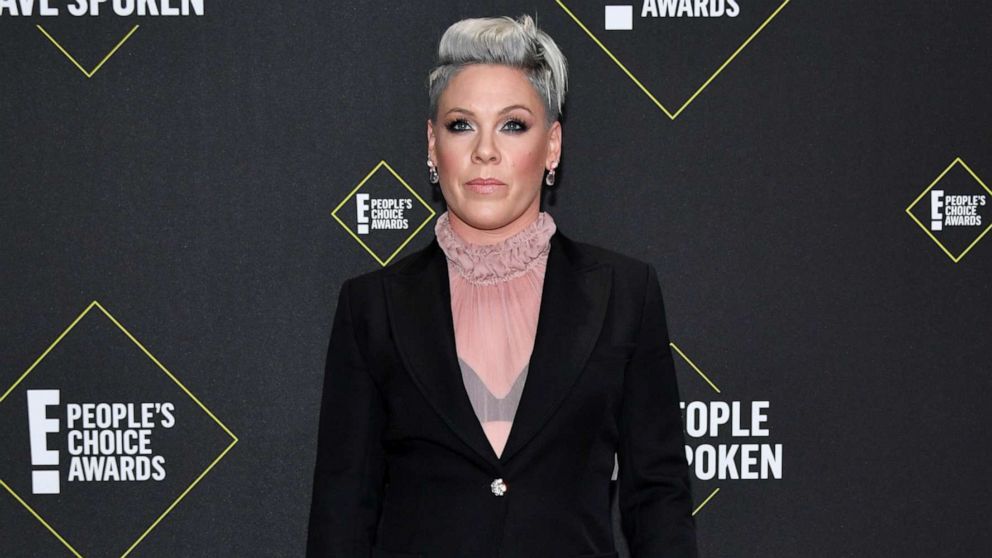 VIDEO: Pink reflects on importance of hard work and embracing individuality in Hollywood Walk Of Fame speech.