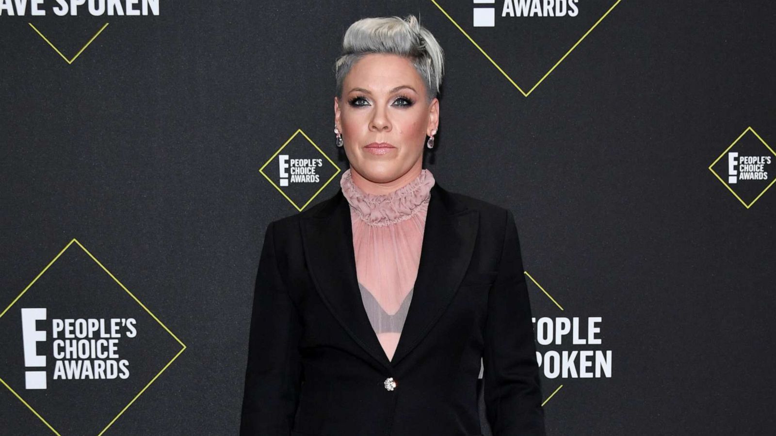 PHOTO: Pink arrives to the 2019 E! People's Choice Awards held at the Barker Hanga, Nov 10, 2019.